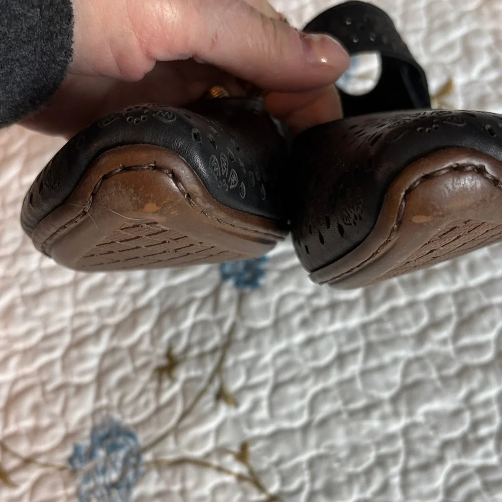 Rieker Mirjam Black Lazer-Cut Mary Jane Heeled Shoes Size 39 - Picture 9 of 16